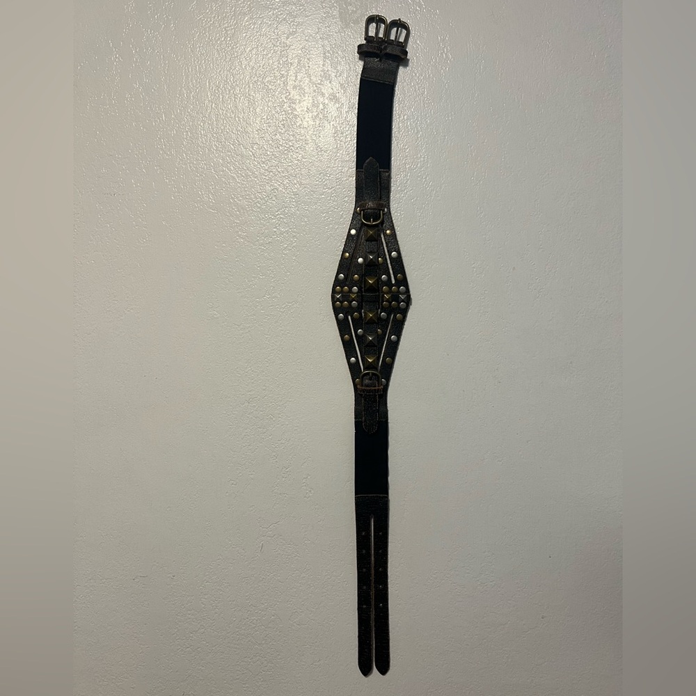 🎈Studded Leather Belt - Picture 3 of 12